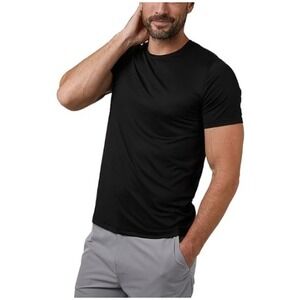 32‎ Degrees Men's Black Cool Ultra-Soft Short Sleeve Crew Neck T-Shirt Size L